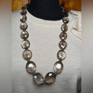 Glass Grey Beaded‎ Necklace
